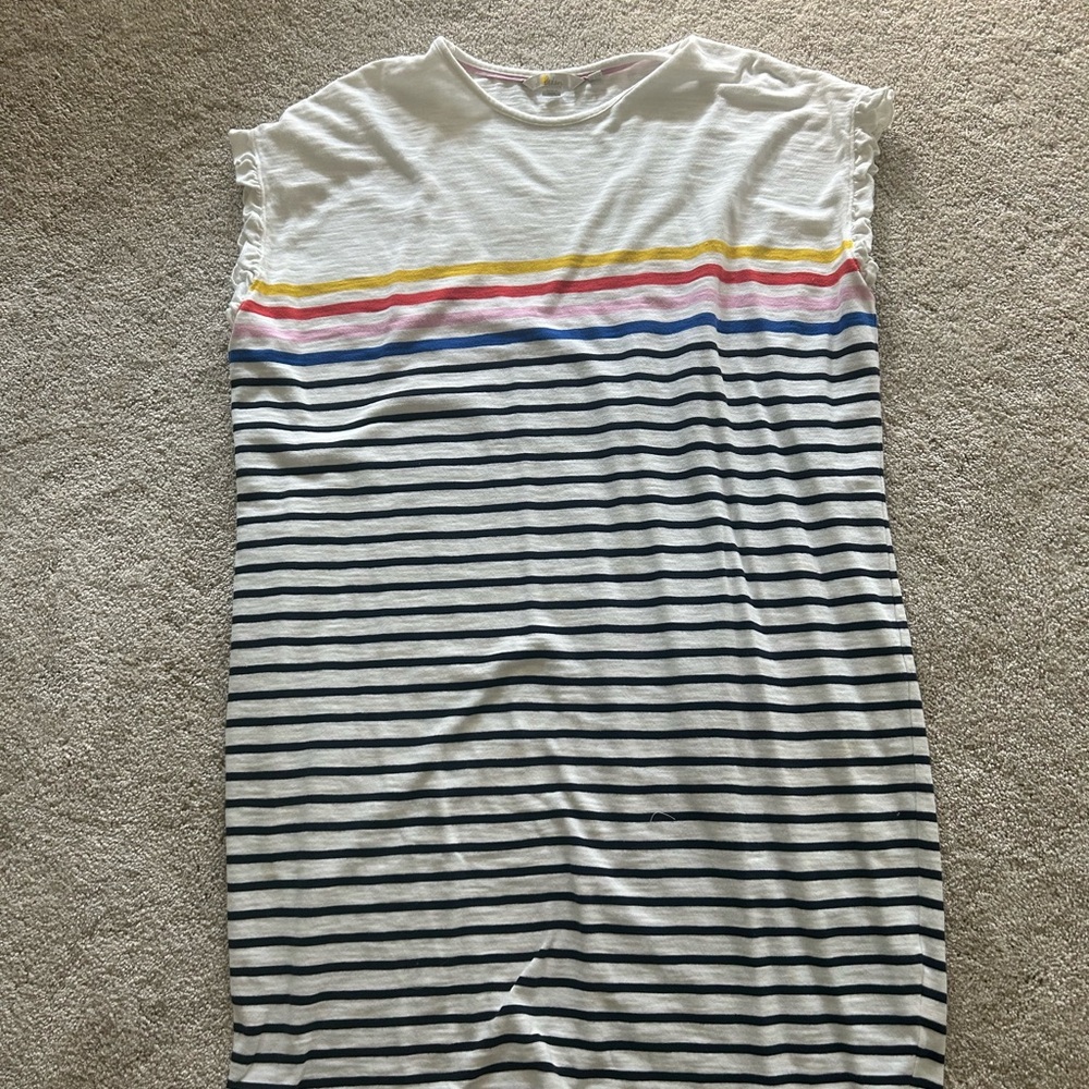Striped Short Sleeve Dress. Boden women’s large